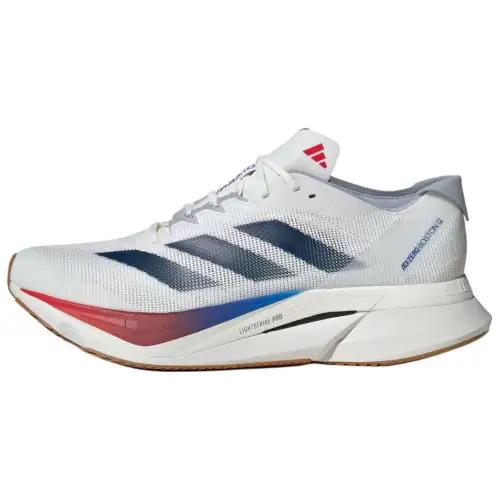 Adizero Boston 12 Adidas 'White Dark Blue Pure Ruby'