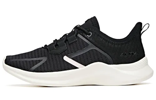 Anta Running Collection Mesh Breathable Low top Running Shoes Women's Black White
