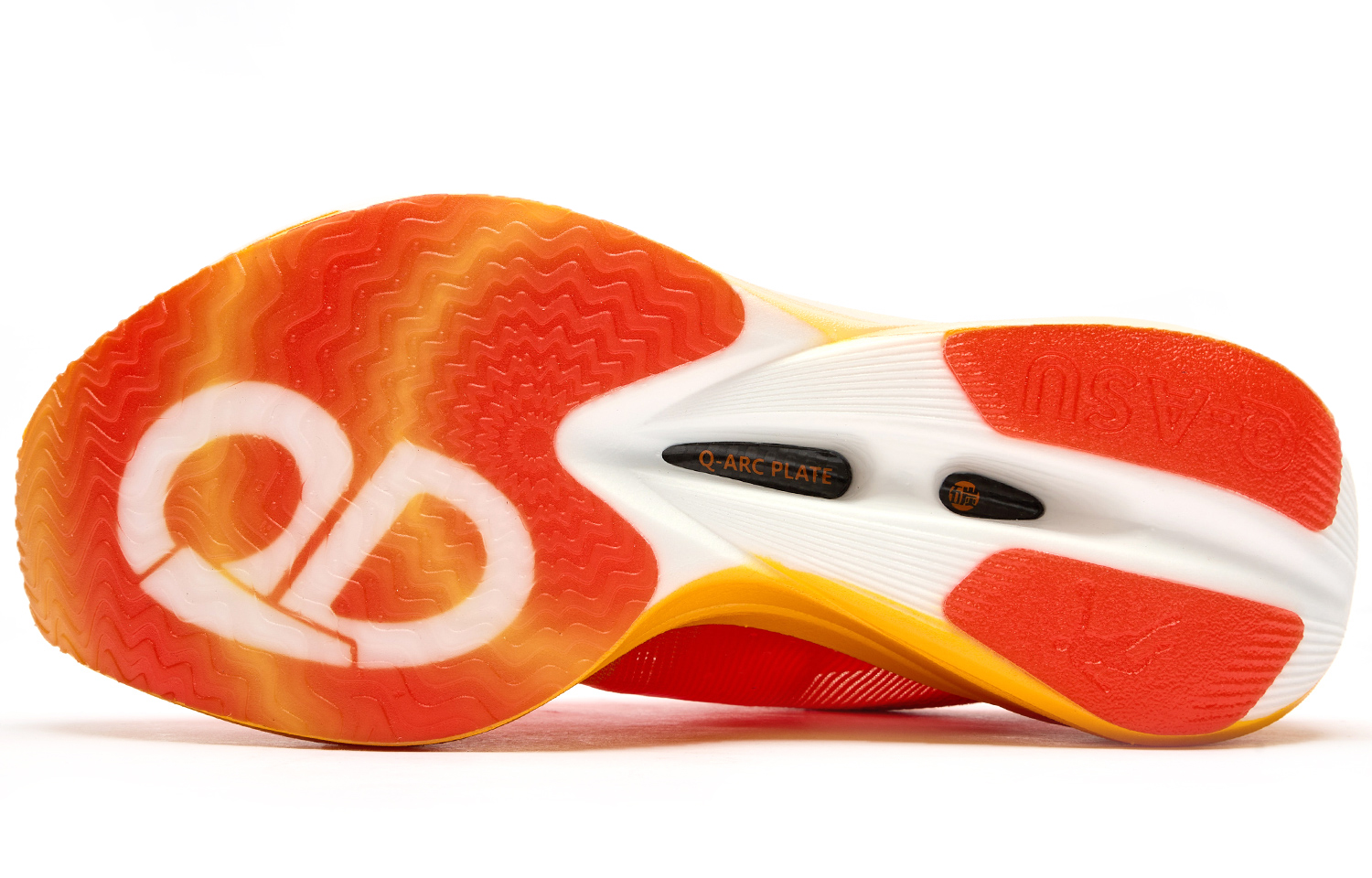 QIAODAN Feiying PB4.0 Running Shoes Women’s Low Top Dragon Flame Orange Wheat Yellow