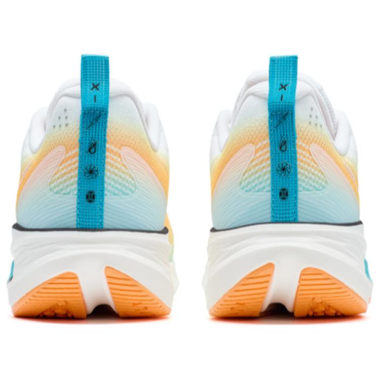 XTEP 5.0LITE Fabric Slip Resistant Abrasion Resistant Low top Running Shoes Women’s White Blue Orange