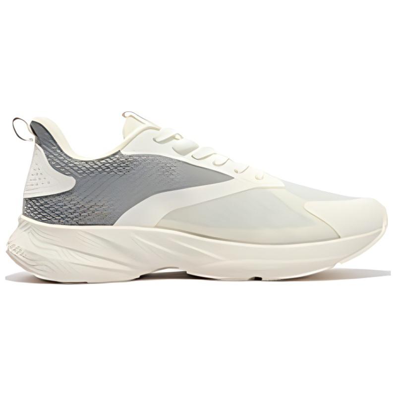 361° Swift Speed Cushioning, Wear Resistant Low top Running Shoes Men’s Silver White