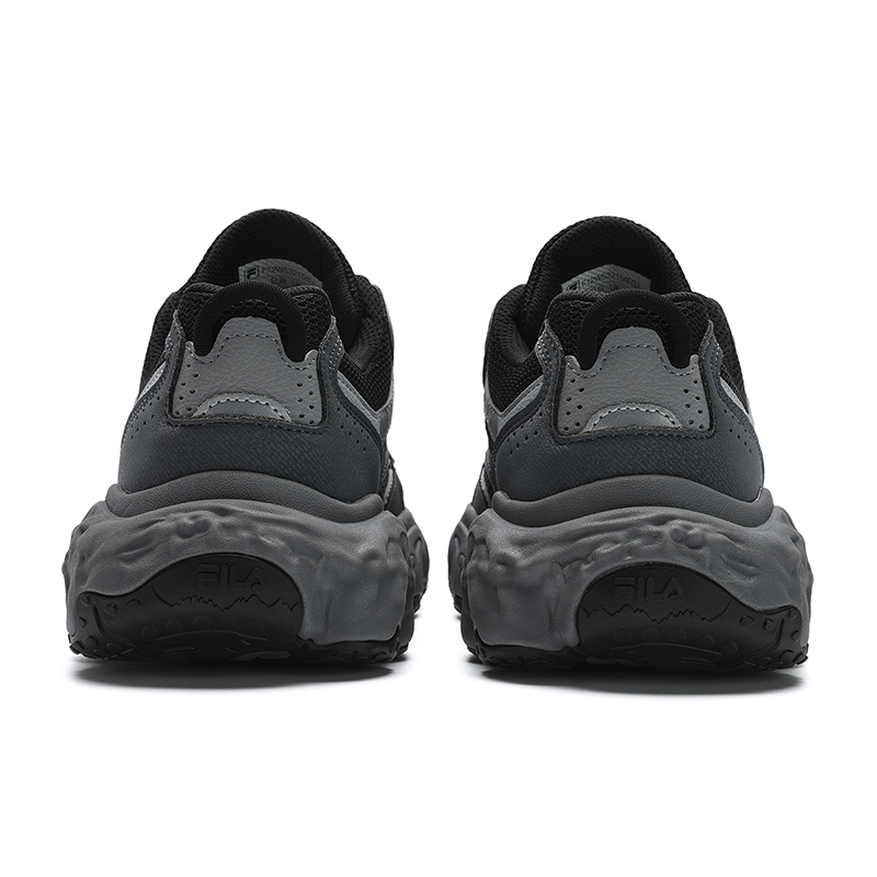 FILA TORNADO Textile, Synthetic Leather Low top Casual Running Shoes Women’s Gray Black