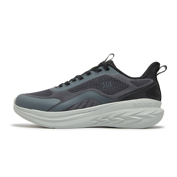 361° Flying Feather 3.0 Slip Resistant, Abrasion Resistant, Breathable Low top Running Shoes Men’s Smoke Gray