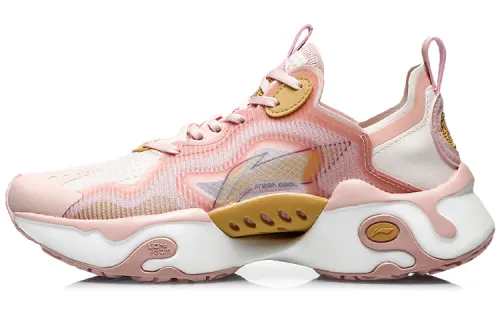 Li Ning Fresh Running Shoes Women's Low Top Peach Orange Pink/Pink Apricot