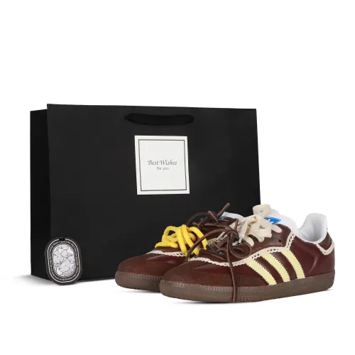 Adidas Originals SAMBA OG Caramel Chestnut Non slip Lightweight Low top Skateboard Shoes Unisex Brown