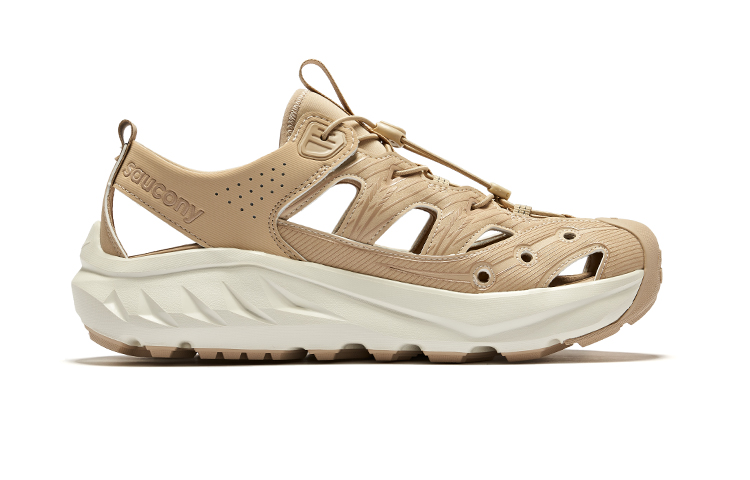 Saucony Cradle Slip Resistant Abrasion Resistant Low top Running Shoes Unisex Light Khaki