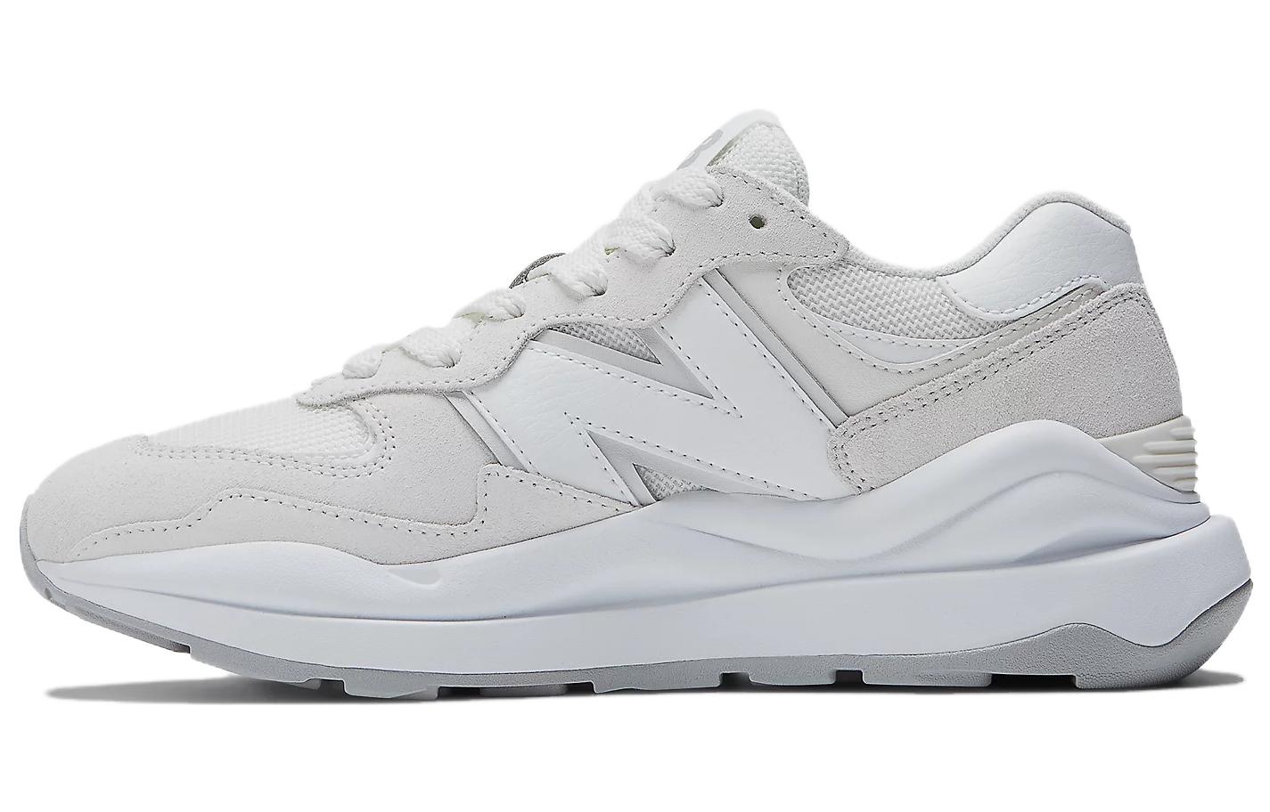 New Balance NB 5740 comfortable retro wear-resistant low-top running shoes women's white