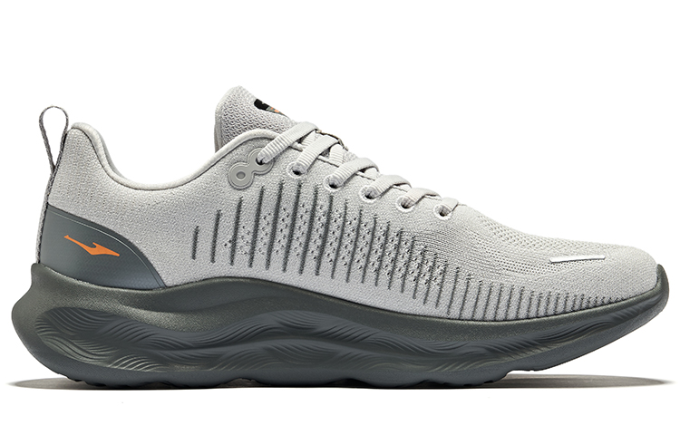 Erke Cushioning Abrasion Resistant Breathable Low top Running Shoes Men’s Cloud Gray Steel Gray