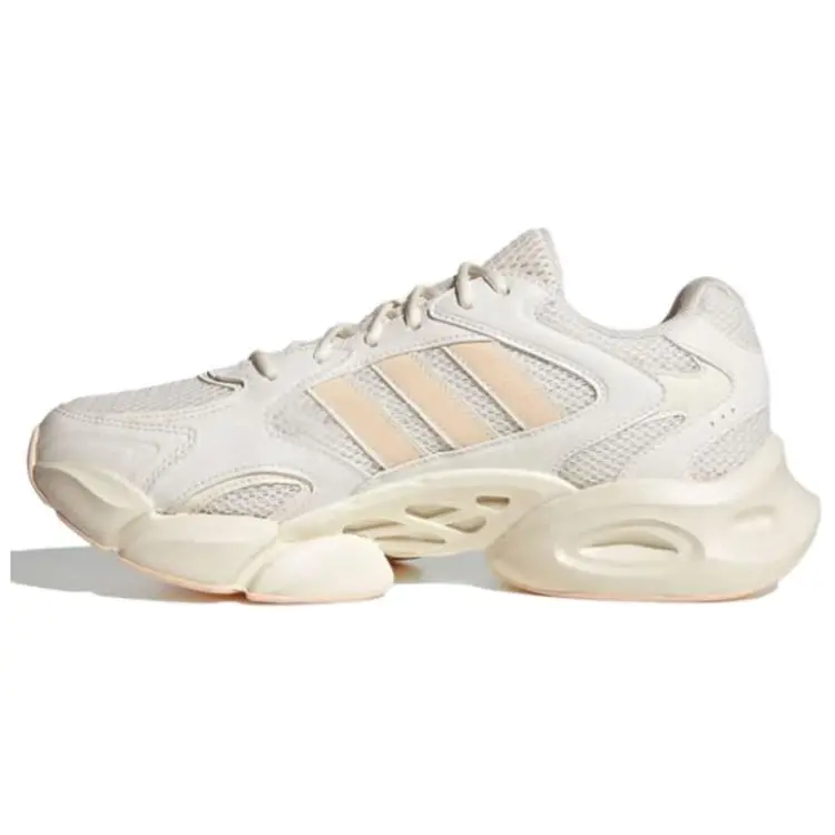 Adidas MEGASTRIDE Cushioning Slip Resistant Height Increasing Low top Chunky Sneakers Unisex White