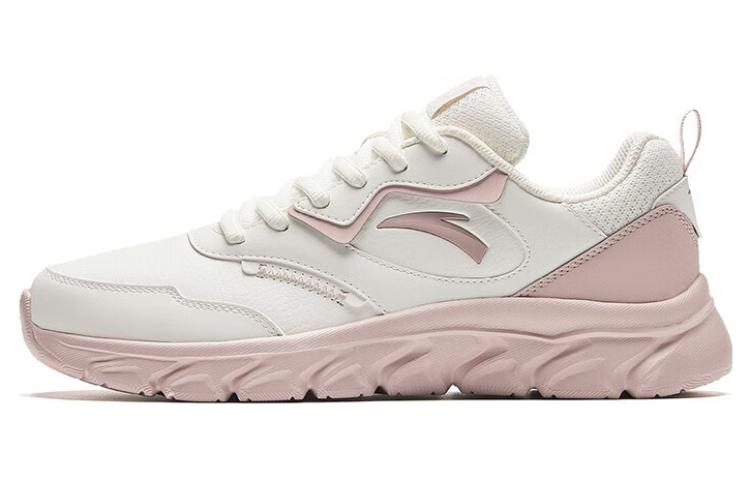 Anta Cushioning, Wear Resistant Low top Running Shoes Women’s White Gray Pink
