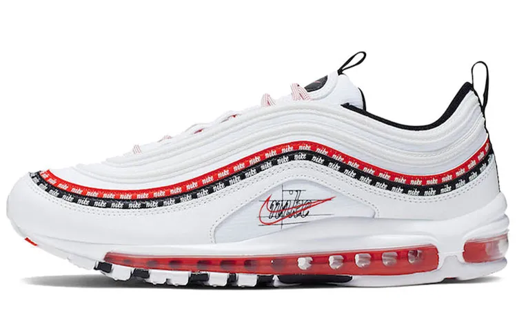 Nike Air Max 97 Sketch Logo White Black Red