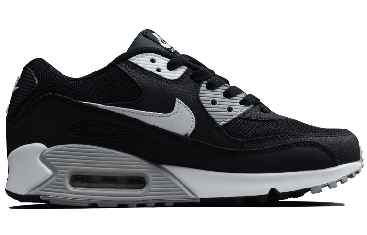 Женские кроссовки Nike Air Max 90 (черно-белые) — фото 2
