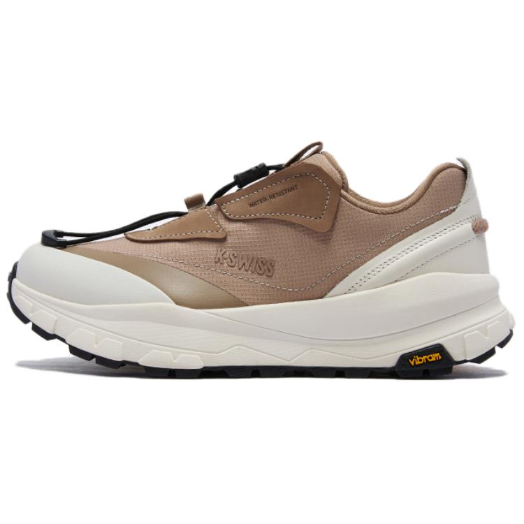 K·SWISS Textile, Synthetic Leather Low top Running Shoes Unisex Tofu White Sand Gravel Pure Black