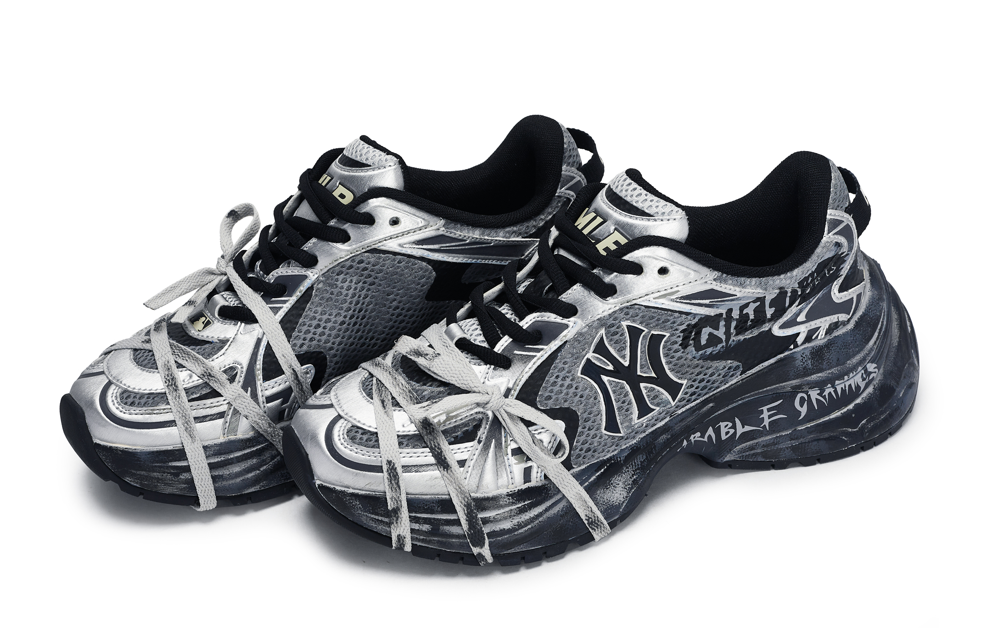 MLB New York Yankees Slip Resistant Abrasion Resistant Slip Resistant Abrasion Resistant Low top Running Shoes Unisex