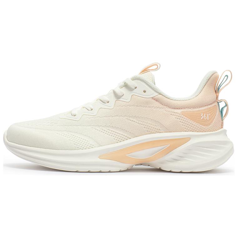 361° Cushioning Abrasion Resistant Cushioning, Wear Resistant Low top Running Shoes Women’s White Pink