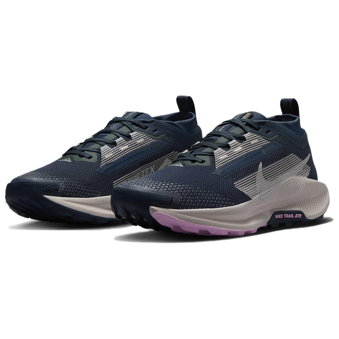 Nike React Pegasus Trail 5 Gore Tex Armory Navy Vintage Green Platinum Violet Women’s