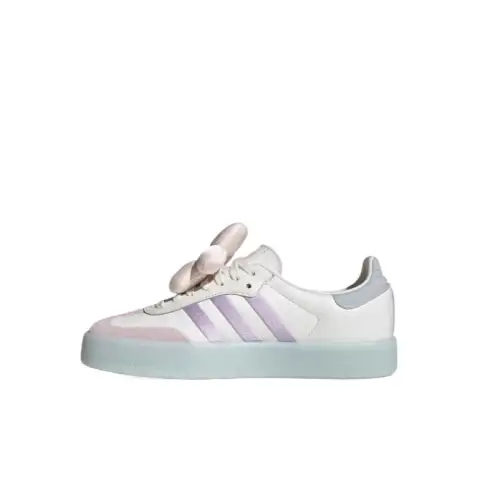 Adidas Originals SAMBAE Cushioning Low top Skateboard Shoes Women's White Light Purple