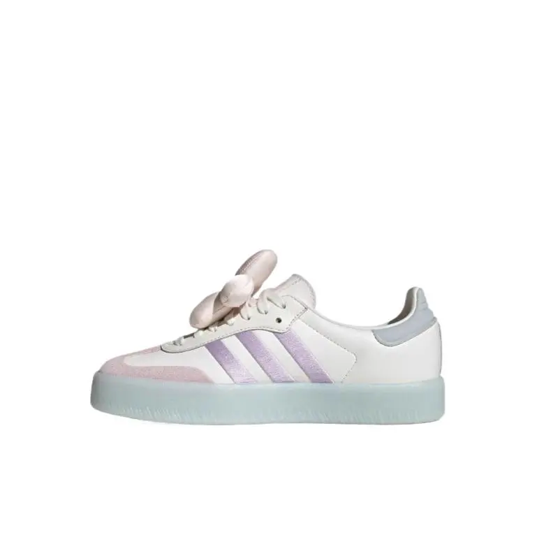Adidas Originals SAMBAE Low top Skateboard Shoes Women's White Light Purple