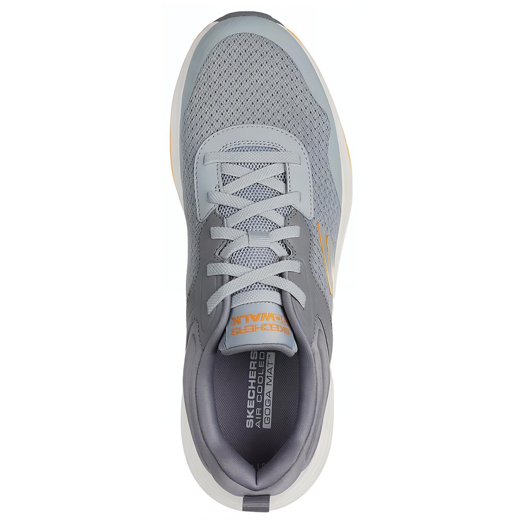 Skechers Textile, Synthetic Leather Low top Running Shoes Men’s Light Gray