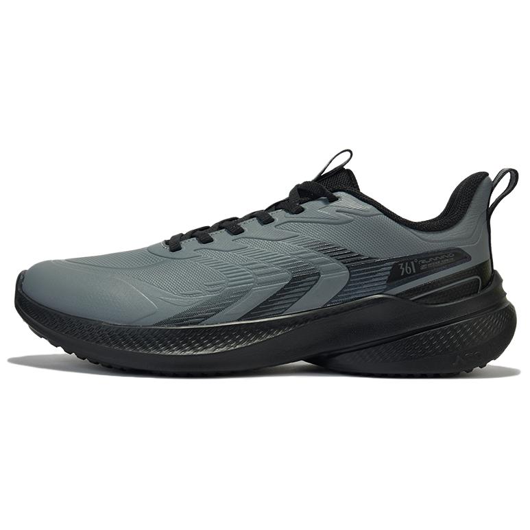 361° Slip Resistant Lightweight Non slip Lightweight Low top Casual Running Shoes Men’s Gray Black