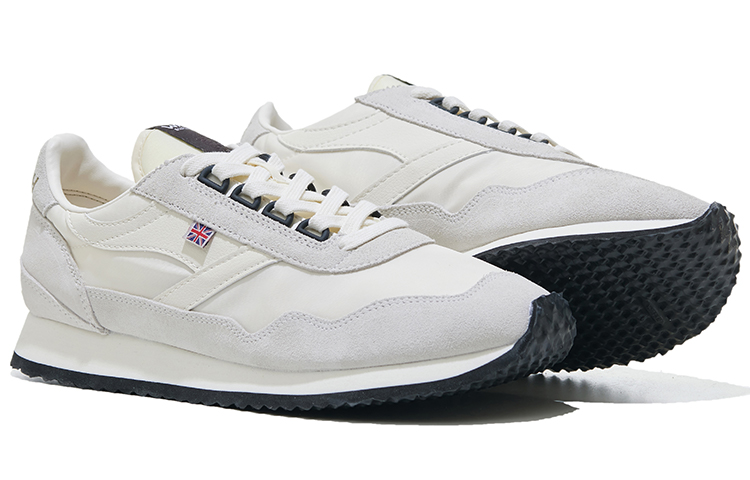 Norman Walsh ENS Suede, Nylon Cushioning Slip Resistant Abrasion Resistant Low top Running Shoes Unisex White