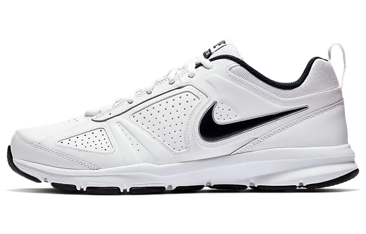 Nike T Lite Cushioning Slip Resistant Cushioning Slip Resistant Low top Marathon Running Shoes Men's White Black