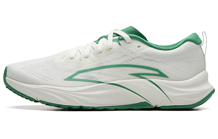 ANTA Asphalt Road Dominator 1.0 Running Shoes Women's Low Top Ivory White/Track Green