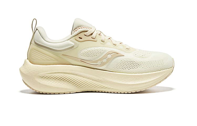 Saucony Surge 3 Fabric Cushioning Breathable Lightweight Low top Casual Running Shoes Women’s Beige