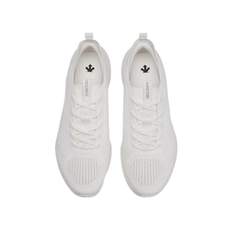 DESCENTE LAVITATE 2 Comfortable Cushioning Abrasion Resistant Breathable Low top Running Shoes Men’s White