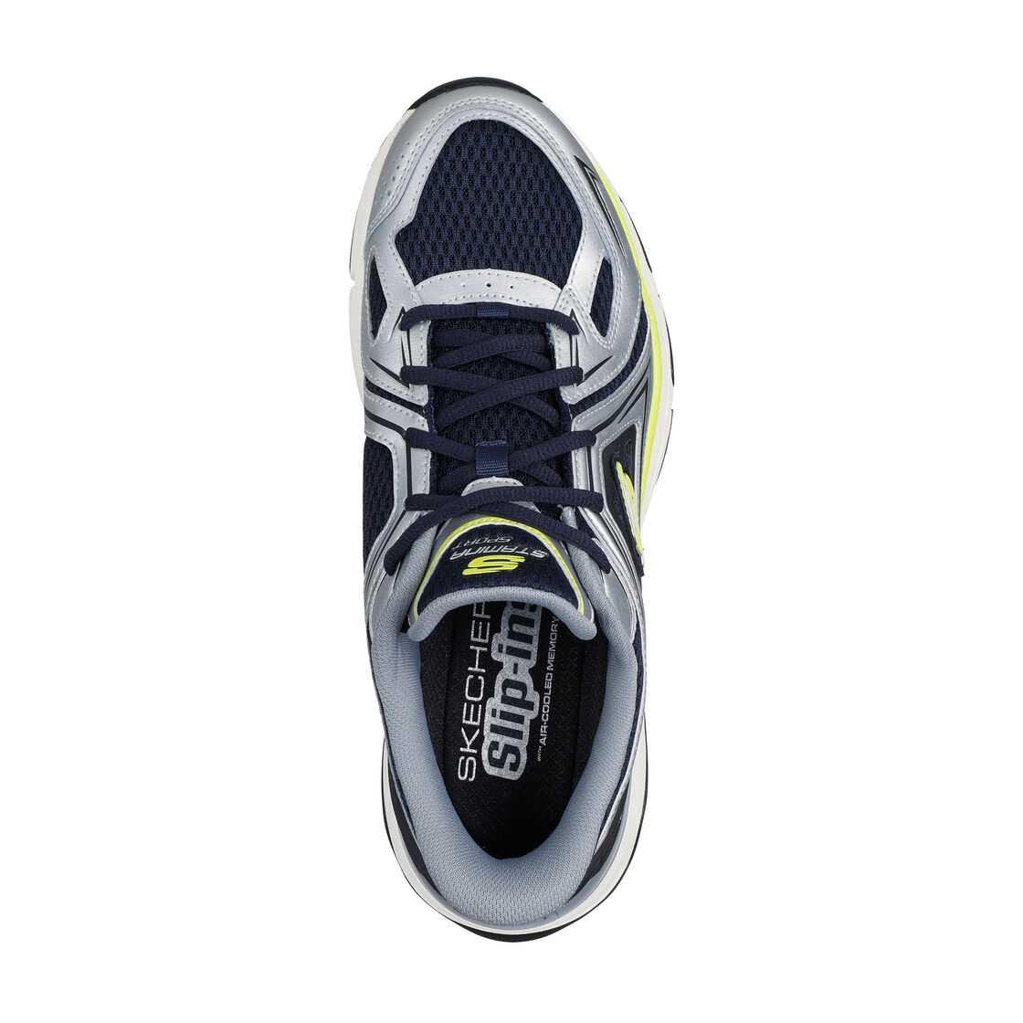 Skechers Breathable Lightweight Support Balance Cushioning Anti Rollover Low top Running Shoes Men’s Silver