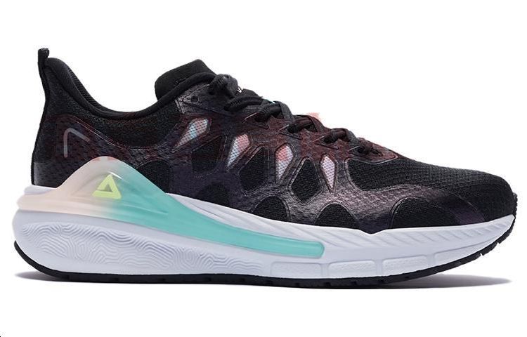 PEAK Cushioning Abrasion Resistant Cushioning, Wear Resistant Low top Running Shoes Women’s Black