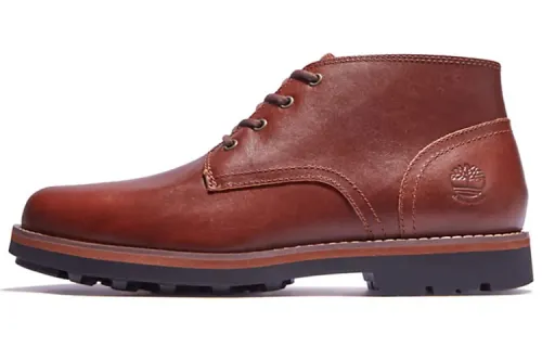 Timberland Alden Brok Chukka Leather Abrasion Resistant Ankle Length Outdoor Boots Burgundy