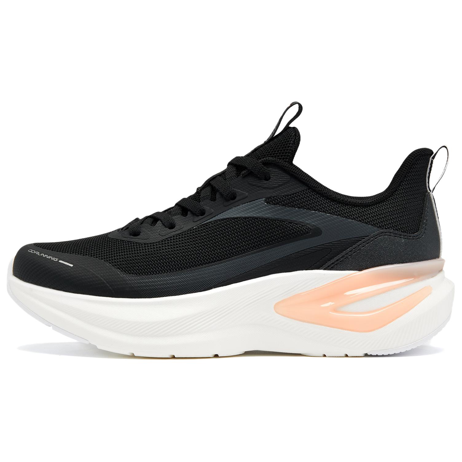 QIAODAN Low top Casual Training Sprint Running Shoes Women’s Black Gray