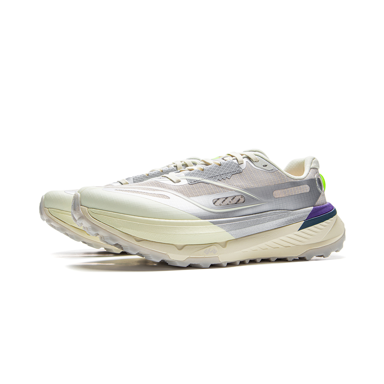 Li Ning De Lu Low top Trail Running Shoes Men’s Silver Gray