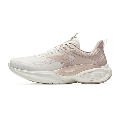 Anta Lingyun Slip Resistant Abrasion Resistant Low top Casual Running Shoes Women's White Pink