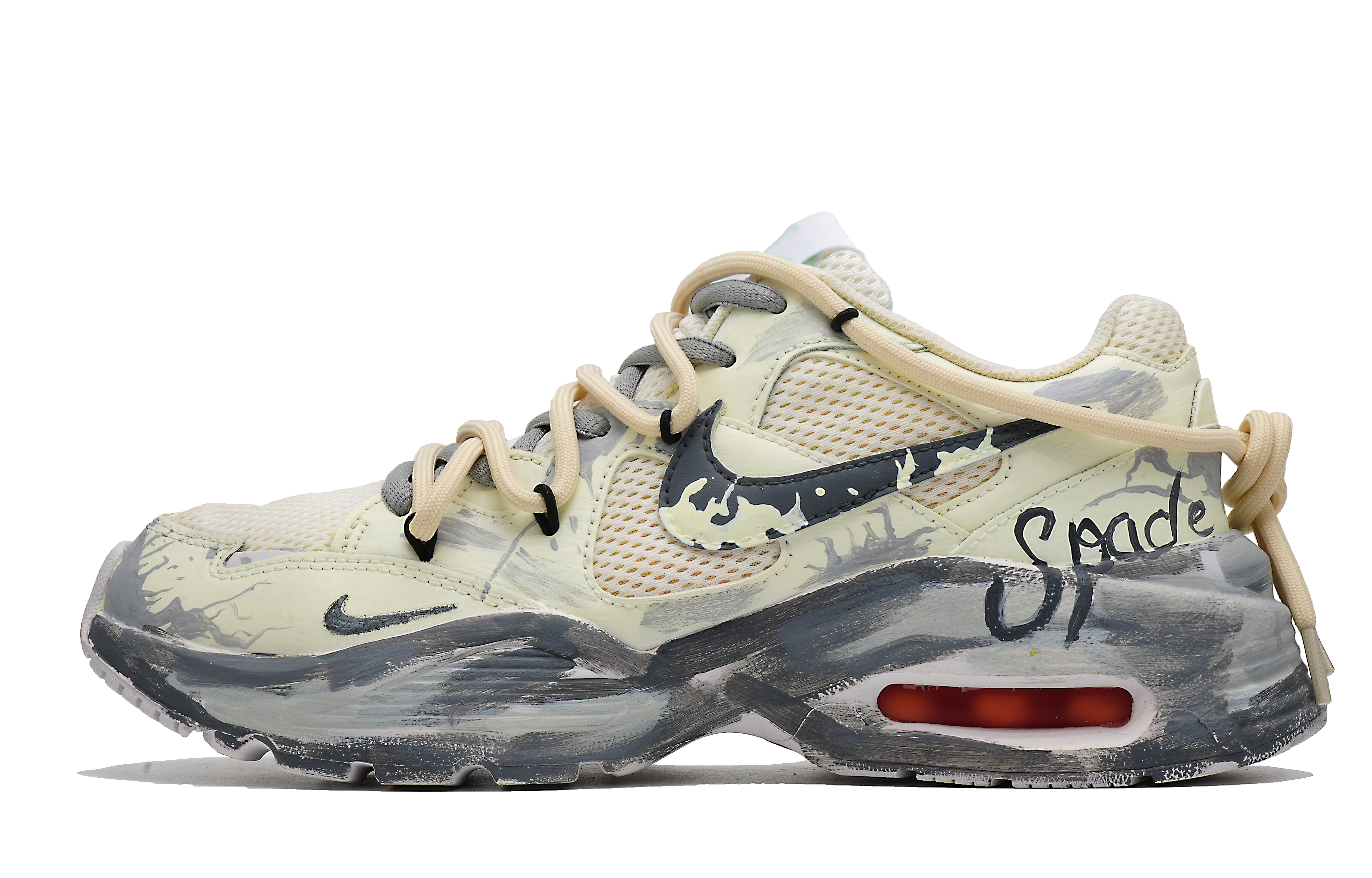 Nike Air Max Fusion Low top Running Shoes Women’s Yellow Gray