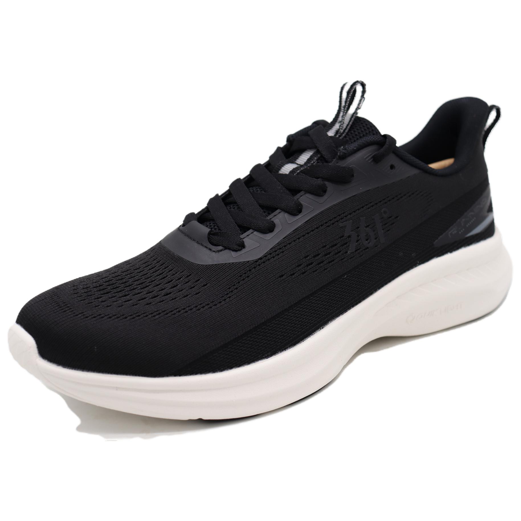 361° Speed Abrasion Resistant Breathable Low top Running Shoes Men’s Black White