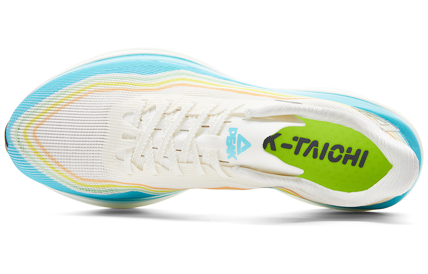 PEAK Taichi Multilayer Wave Low top Casual Running Shoes Men’s White Blue