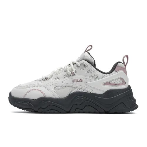 FILA Collina Textile, Synthetic Leather Low top Running Shoes Women's White Purple