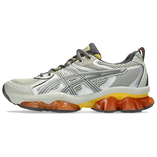 Asics GEL Quantum Kinetic Abrasion Resistant Low top Running Shoes Unisex Silver Gray