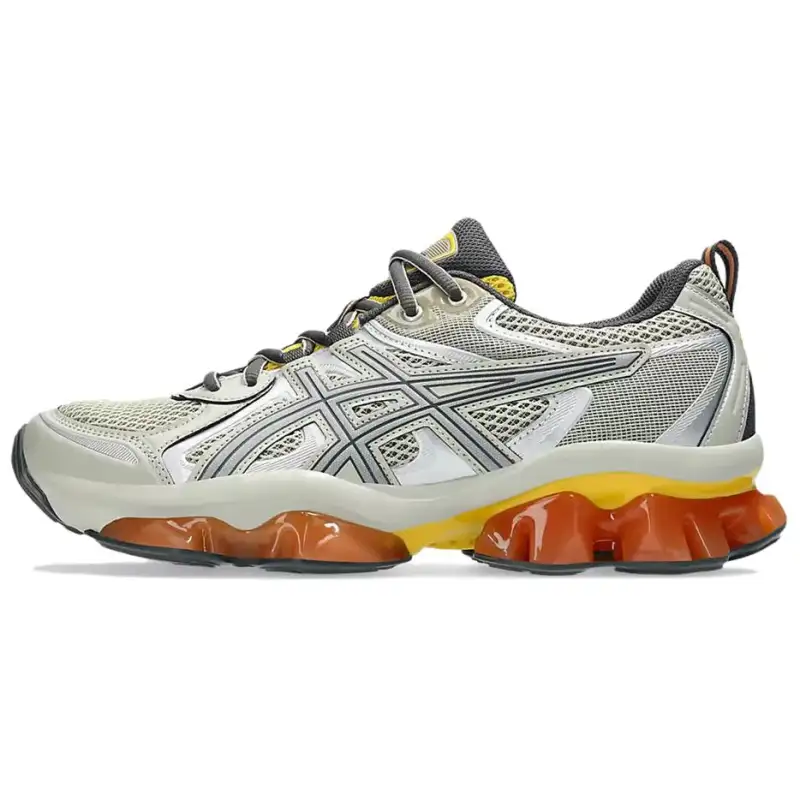 Asics GEL Quantum Kinetic Abrasion Resistant Low top Running Shoes Unisex Silver Gray