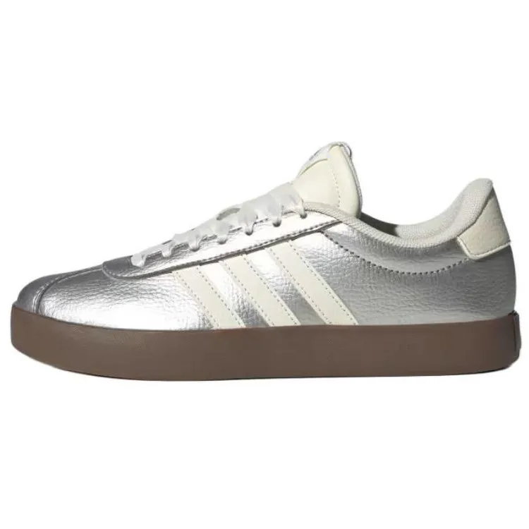 Adidas VL COURT 3.0 Low top German Army Trainers Women's Silver Brown