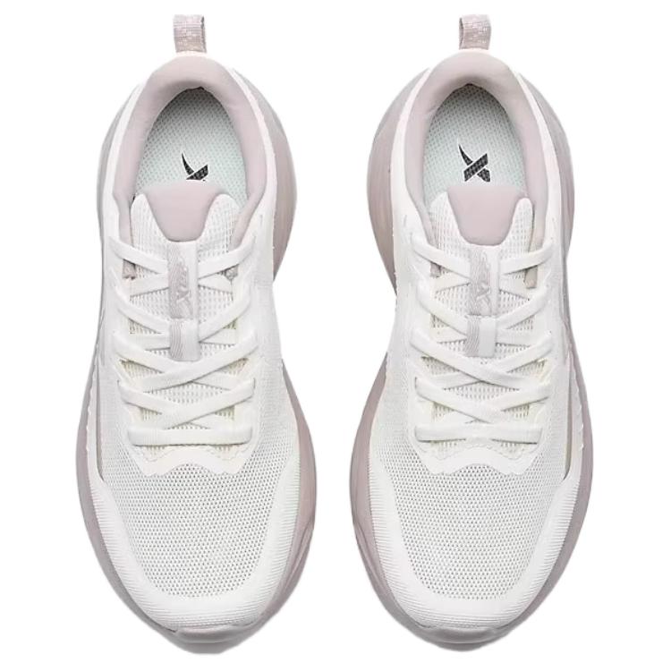 XTEP Slip Resistant, Abrasion Resistant, Breathable Low top Casual Running Shoes Women’s Sail White Silent Gray