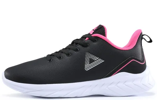 PEAK Comfortable Cushioning Slip Resistant Abrasion Resistant Low top Running Shoes Women's Black Red