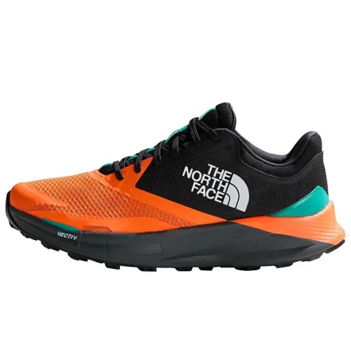 THE NORTH FACE Vectiv Enduris 3 Slip Resistant Abrasion Resistant Low top Running Shoes Men's Black Orange