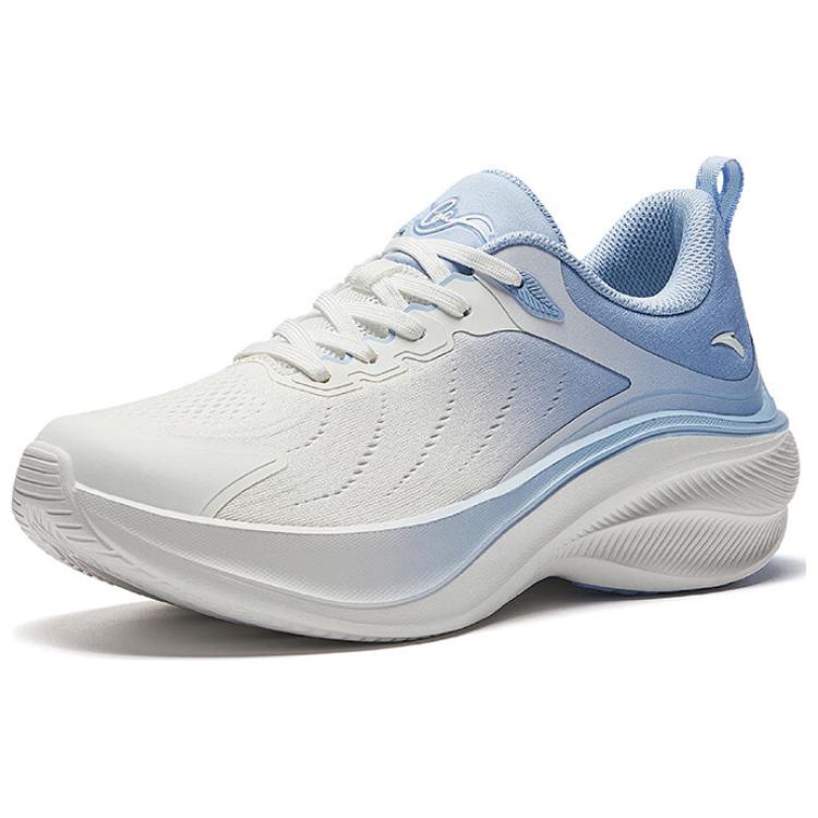 Anta Slip Resistant Abrasion Resistant Low top Running Shoes Women’s White Blue