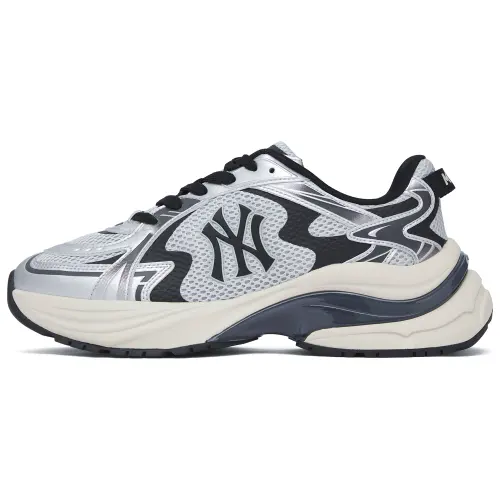 MLB New York Yankees Low top Casual City Commuting Running Shoes Unisex Millennium Silver