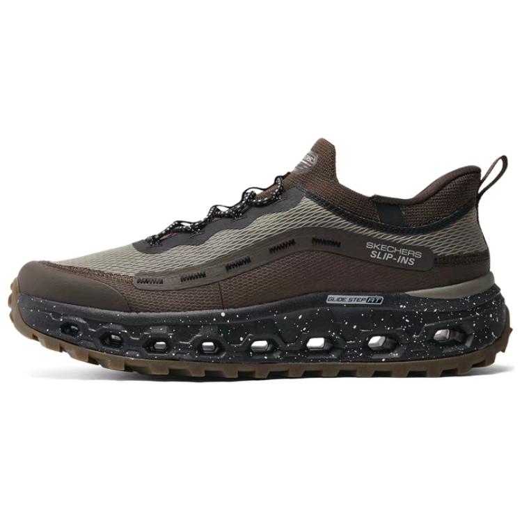 Мужские кроссовки Skechers Skechers GLIDE-STEP AT (коричнево-черные)