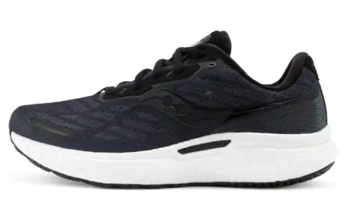 Saucony Cushioning Slip Resistant Low top Running Shoes Women's White Black