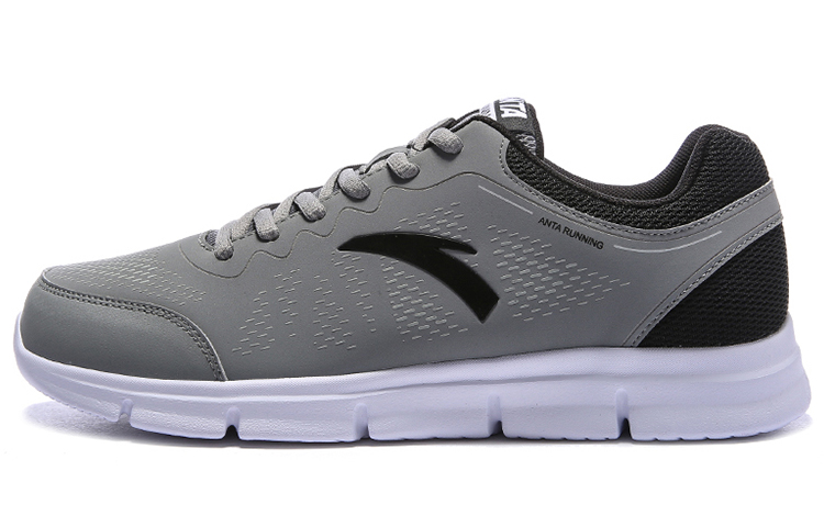 Anta Comfortable Textile, Synthetic Leather Cushioning Slip Resistant Abrasion Resistant Rebound Low top Running Shoes